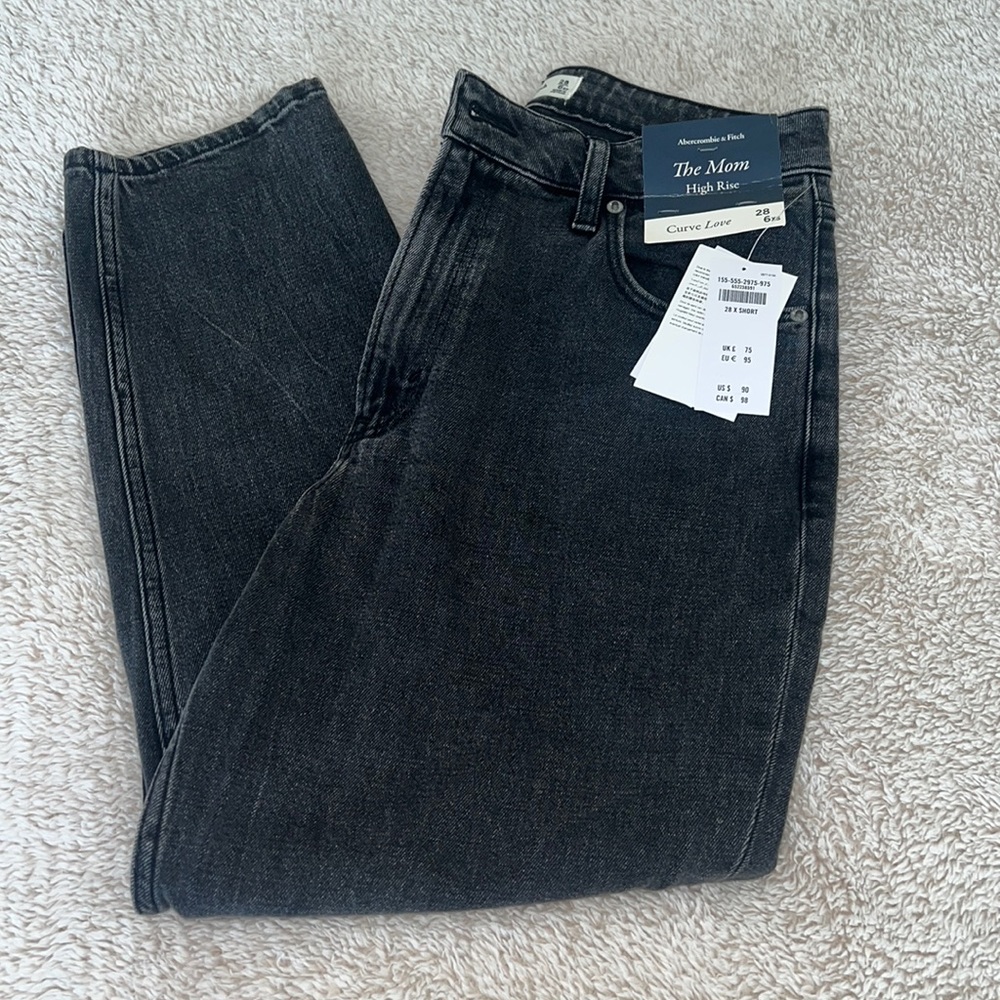 Abercombie Curve Love High Rise Mom Jean